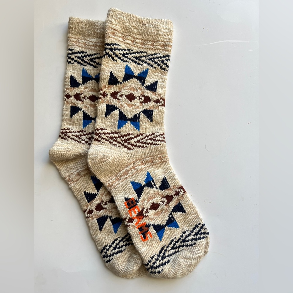 Japan brand beams 🇯🇵 Stylish Geometric Patterned Socks